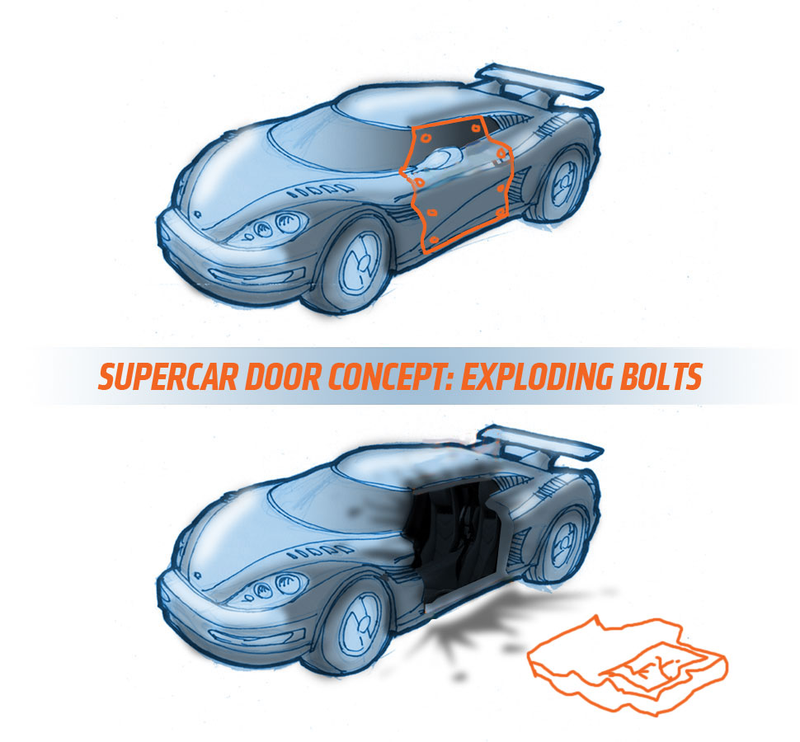 Illustration for article titled It's Time For New Weird Supercar Door Designs